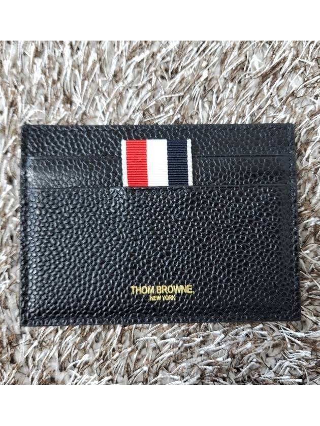 Pebble leather card wallet - THOM BROWNE - BALAAN 2