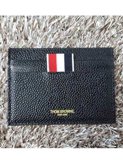 Pebble leather card wallet - THOM BROWNE - BALAAN 2