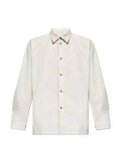 Pleated Long Sleeve Shirt White - ISSEY MIYAKE - BALAAN 2