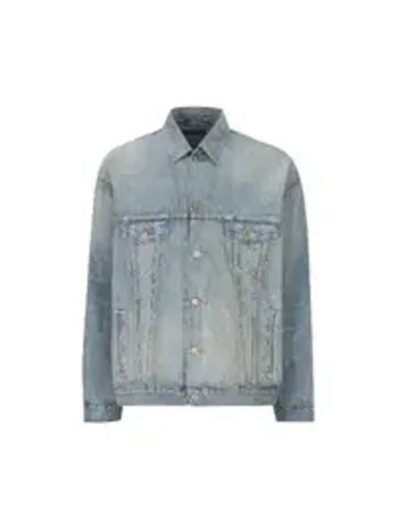 Paris Tropical Denim Jacket Blue - BALENCIAGA - BALAAN 1