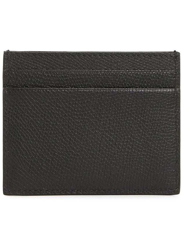 V Logo Signature Card Wallet Black - VALENTINO - BALAAN 3