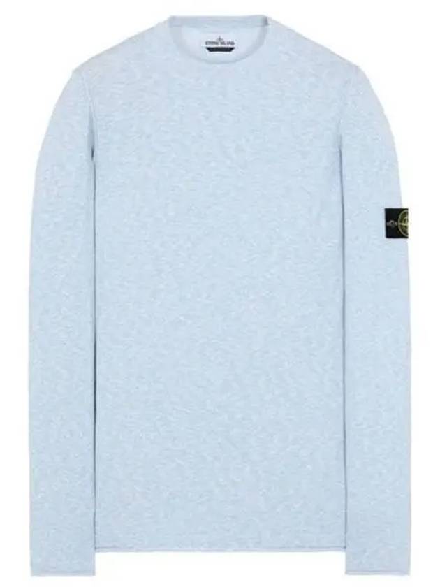 7415502B0 V1041 Wappen Patch Crew Neck Round Knit Ice Sky Men s TJ 271896 - STONE ISLAND - BALAAN 1