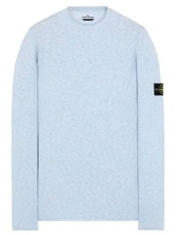 7415502B0 V1041 Wappen Patch Crew Neck Round Knit Ice Sky Men s TJ 271896 - STONE ISLAND - BALAAN 1