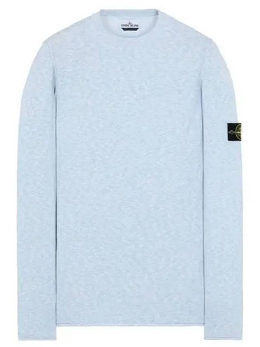 7415502B0 V1041 Wappen Patch Crew Neck Round Knit Ice Sky Men s TJ 271896 - STONE ISLAND - BALAAN 1