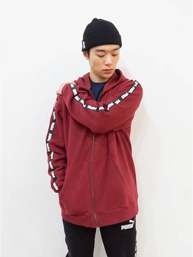 0185411601Sideline tape logo hooded zipper jacketburgundy - PUMA - BALAAN 11