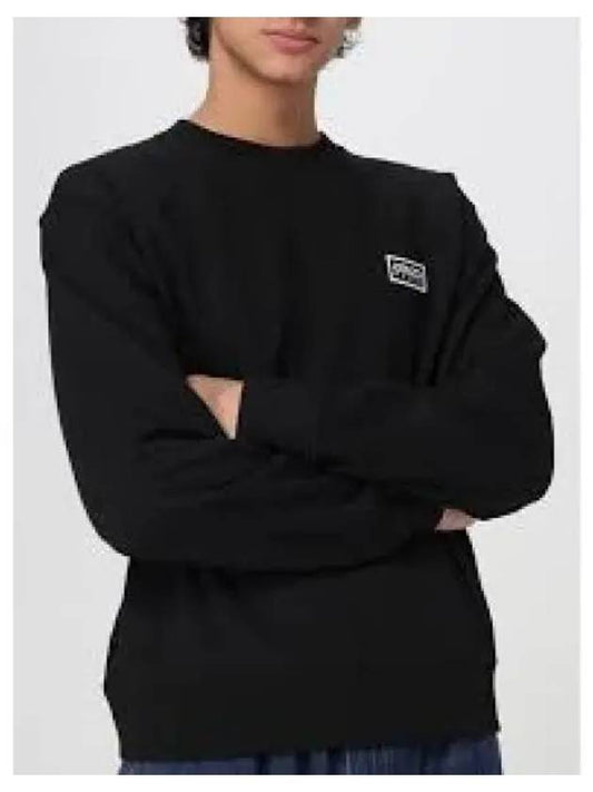 Logo Classic Embroidered Cotton Sweatshirt Black - KENZO - BALAAN 2