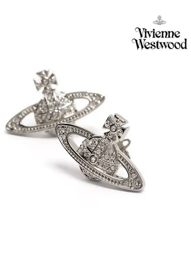 Mini Bas Relief Earrings Silver - VIVIENNE WESTWOOD - BALAAN 5