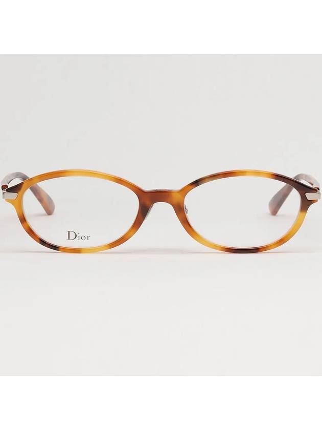 Eyewear Round Acetate Eyeglasses Havana - DIOR - BALAAN 4