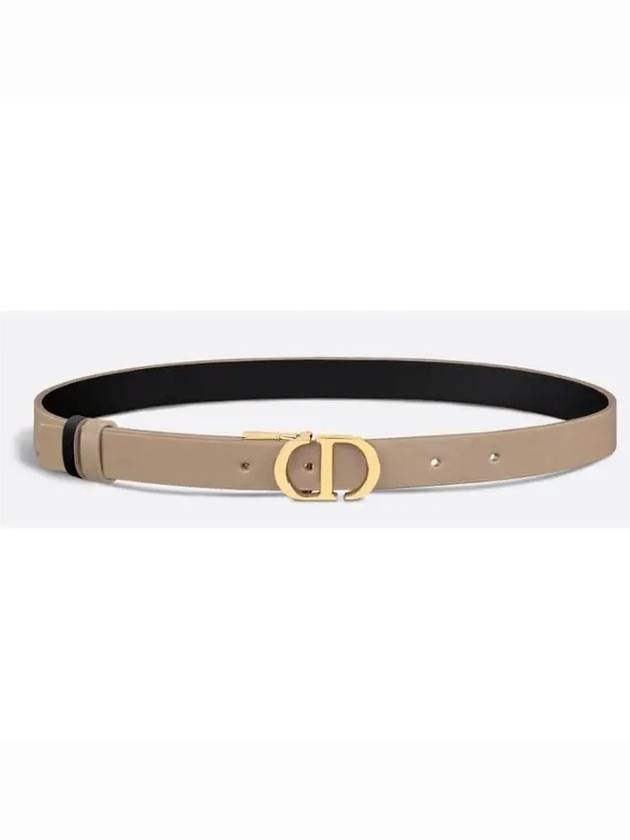 30 Montaigne Reversible Leather Belt Hazelnut Black - DIOR - BALAAN 2