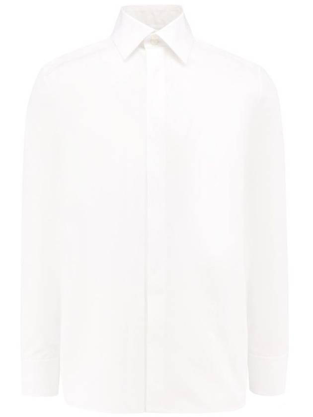 Cassandre Long Sleeve Shirt White - SAINT LAURENT - BALAAN 2