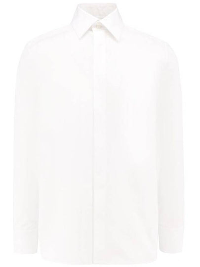 Cassandre Long Sleeve Shirt White - SAINT LAURENT - BALAAN 2