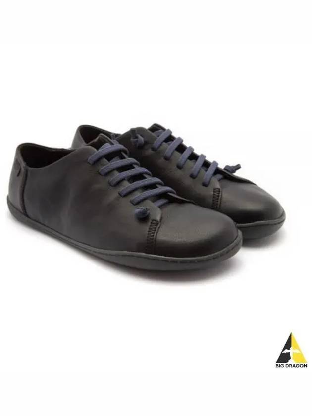 Peu Leather Low Top Sneakers Black - CAMPER - BALAAN 2