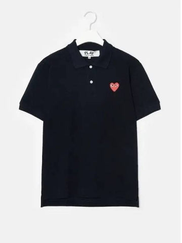 Unisex Red Heart Waffen Polo T shirt Blouse Southern Navy Domestic Product GM0024050992396 - COMME DES GARCONS PLAY - BALAAN 1