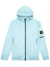 Men's Wappen Patch Naslan Watro Hooded Jacket Aqua - STONE ISLAND - BALAAN 3