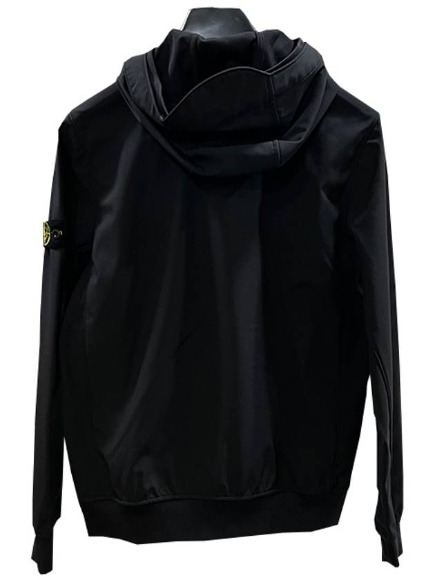 Kids Wappen Logo Hooded Zip-Up Jacket Black - STONE ISLAND - BALAAN 4