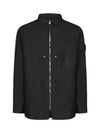 Shadow Project Hidden Badge Graphic Over Long Sleeve Shirt Black - STONE ISLAND - BALAAN 2