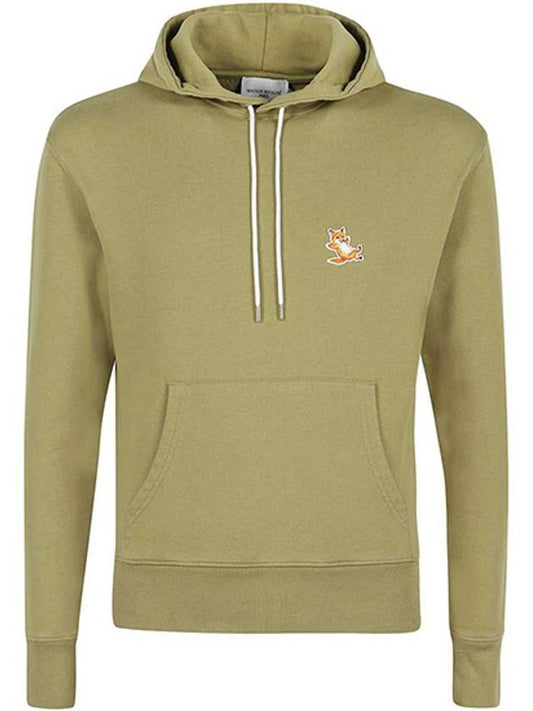 IU00352KM0001 P359 Chillex Fox Patch Hood Light Khaki Hood TJ - MAISON KITSUNE - BALAAN 1