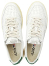 Medalist Green Tab Leather Low Top Sneakers White - AUTRY - BALAAN 3