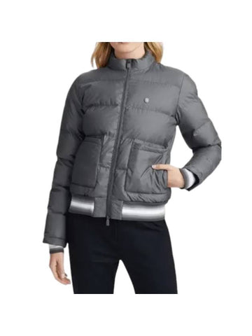 Women's Nylon Melange Padded Jacket Charcoal Heather Grey - G/FORE - BALAAN 1