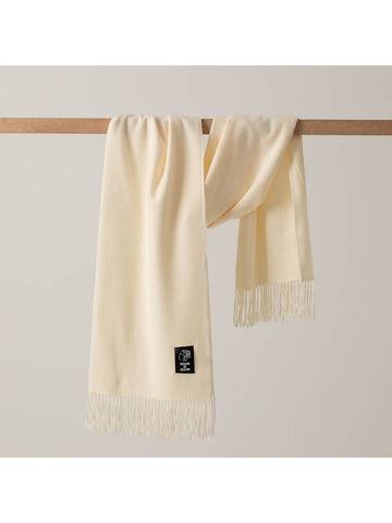 plain muffler ivory - RECLOW - BALAAN 1