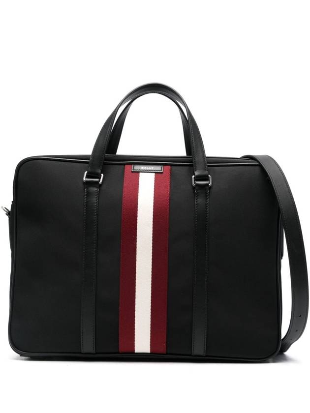 Logo Patch Brief Case Black - BALLY - BALAAN 2