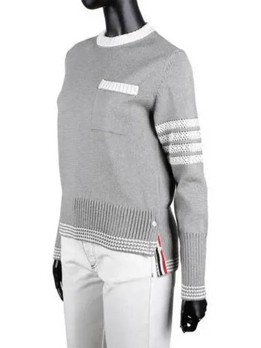 Bar jersey stitch pullover knit 270842 - THOM BROWNE - BALAAN 1