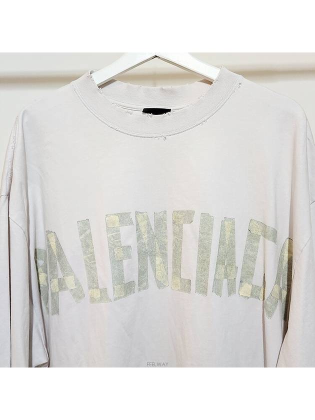 Tape type logo short sleeve L705695 - BALENCIAGA - BALAAN 4