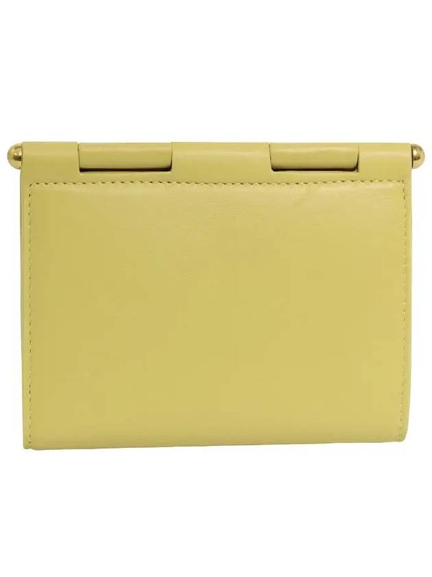 Leather Half Wallet Yellow - BOTTEGA VENETA - BALAAN 3