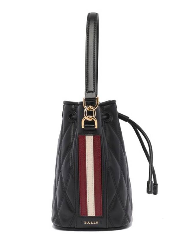 Done Leather Bucket Bag Black - BALLY - BALAAN 4