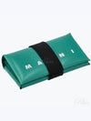 Logo Banded Coin Card Wallet Green - MARNI - BALAAN 2