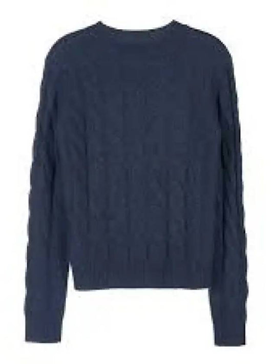 Women's Edipo Cable Cashmere Knit Top Blue - MAX MARA - BALAAN 2