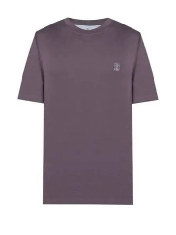 24 M0B138440 CSA11 logo short sleeve t shirt - BRUNELLO CUCINELLI - BALAAN 1