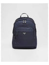 Triangle Logo Saffiano Re Nylon Backpack Blue - PRADA - BALAAN 2