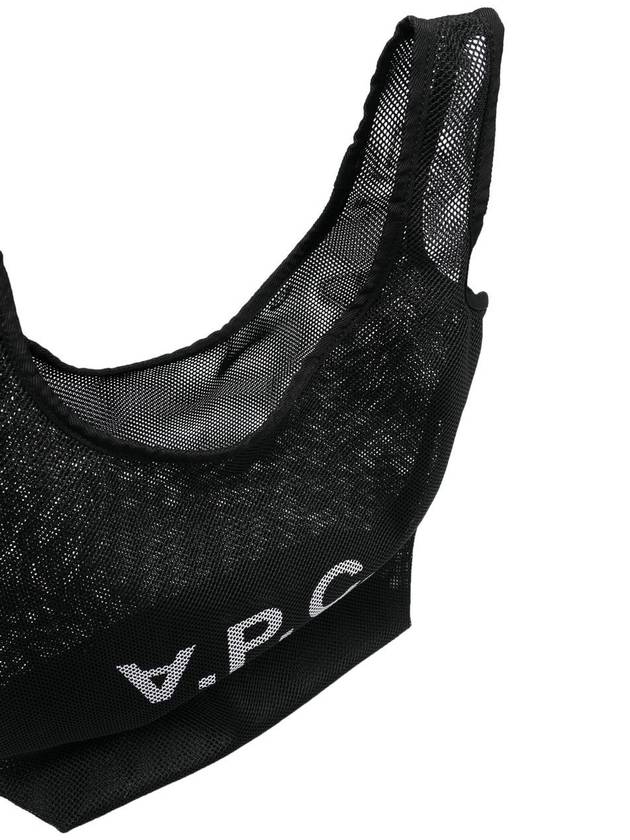 Logo Rebound Mesh Tote Bag Black - A.P.C. - BALAAN 6