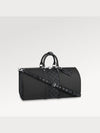 Keepall Bandoulier 50 Duffel Bag Black - LOUIS VUITTON - BALAAN.