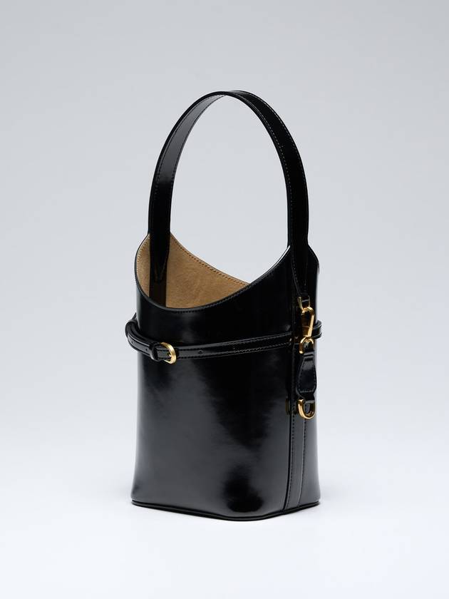 Jane box leather black strap link - AMADEE - BALAAN 1