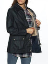 Women's Fiddich Wax Jacket Navy - BARBOUR - BALAAN 6