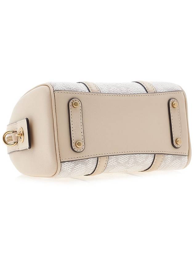 Ruby Satchel 25 Signature Textile Jacquard Cross Bag Beige - COACH - BALAAN 6