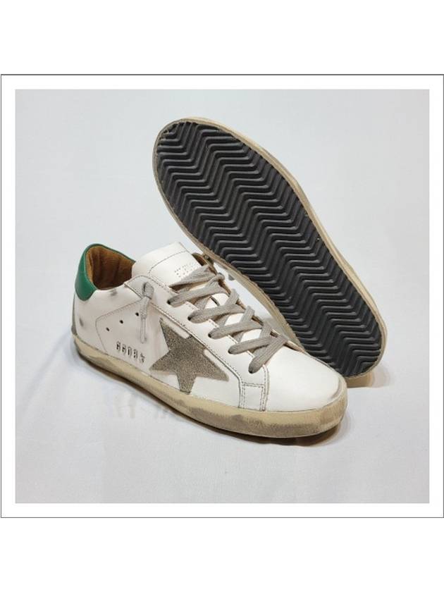 Superstar Suede Low Top Sneakers Green White - GOLDEN GOOSE - BALAAN 7