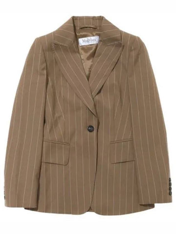 Galoche pinstripe blazer jacket women s suit - MAX MARA - BALAAN 1