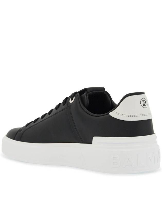 23 fw leather BCOURT sneakers WITH logo print BM1VI288LBAL EAB B0230475568 - BALMAIN - BALAAN 4