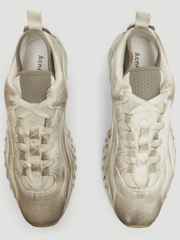 Manhattan Tumbled Low Top Sneakers White - ACNE STUDIOS - BALAAN 3