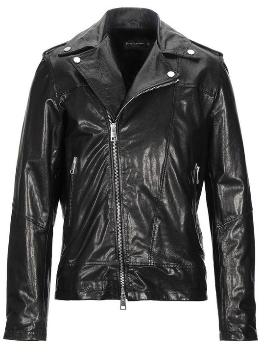 Street Leathers black leather raider jacket - GIORGIO BRATO - BALAAN 1