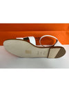 Santorini Calfskin Sandals Blanc - HERMES - BALAAN 6