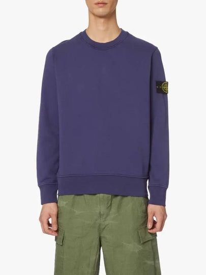 Wappen Patch Crew Neck Sweatshirt Purple - STONE ISLAND - BALAAN 2