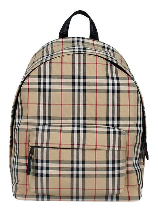 Vintage Check Motif Nylon Backpack Beige - BURBERRY - BALAAN 2