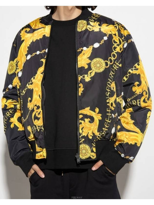 Chain Couture Reversible Bomber Jacket - VERSACE - BALAAN 1