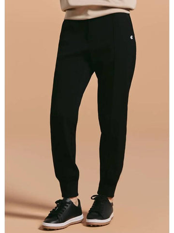 Online Exclusive Women s Twill Pintuck Casual Jogger Pants Black - CLEVELAND GOLF - BALAAN 1