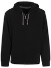 Tech Cotton Zip-Up Hoodie Black - BRUNELLO CUCINELLI - BALAAN 1