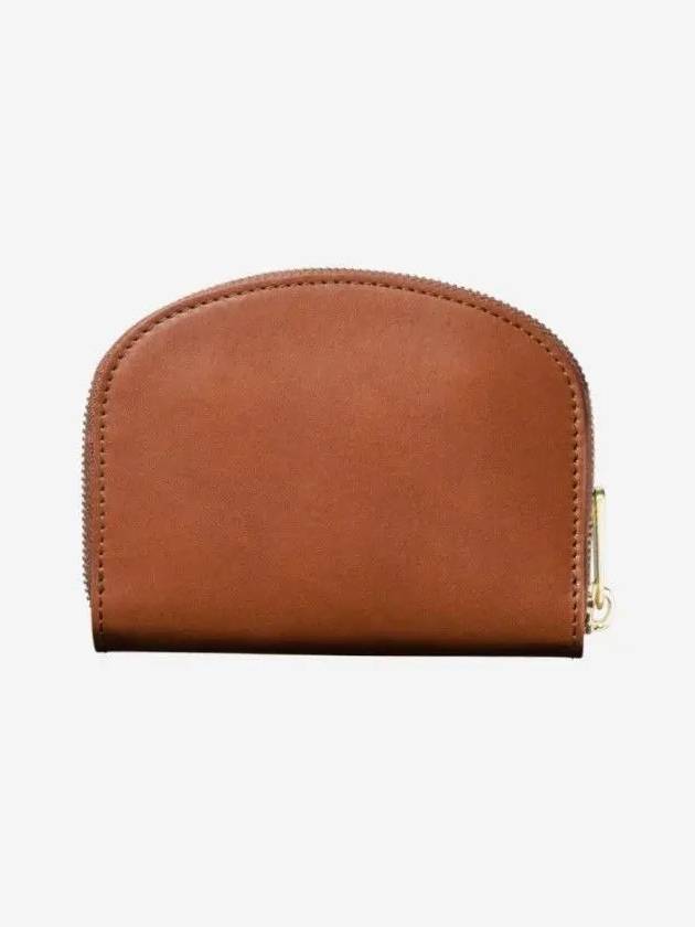 Demi Lune Half Moon Zipper Card Wallet Brown - A.P.C. - BALAAN 4